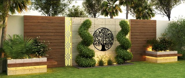 Garden Feature Wall