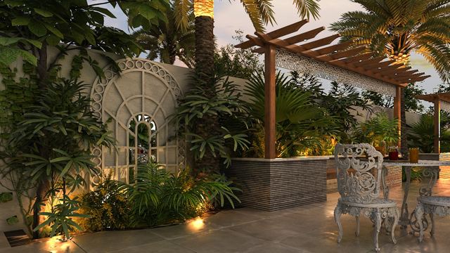 Garden Pergola Seating